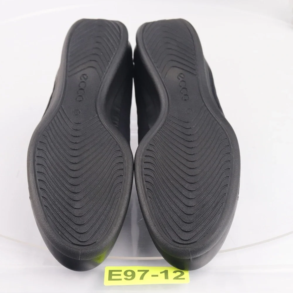 Ecco Womens Rise GTX Loafers Size 39 8 Waterproof Black Low Wedge GoreTex Shoes